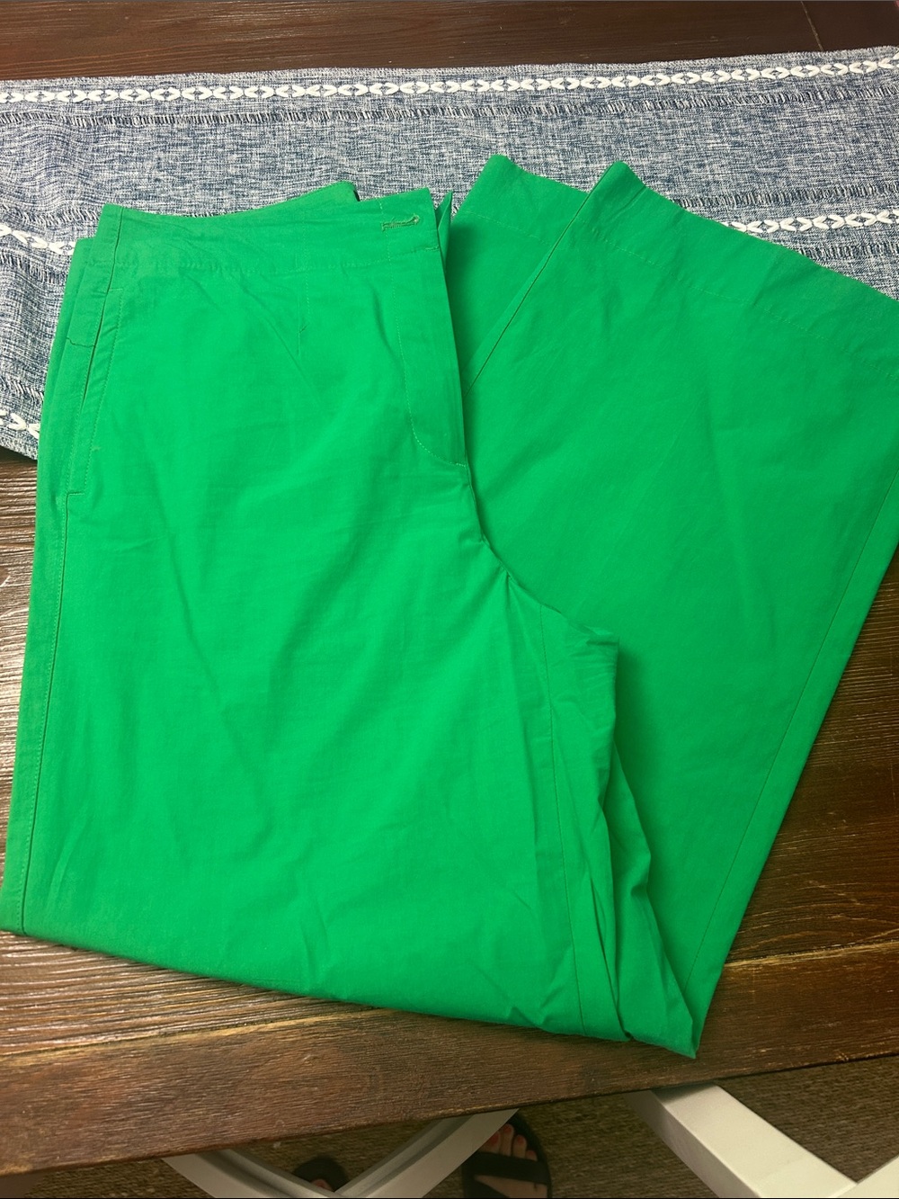 Talbots Bright Wide-Leg Chinos